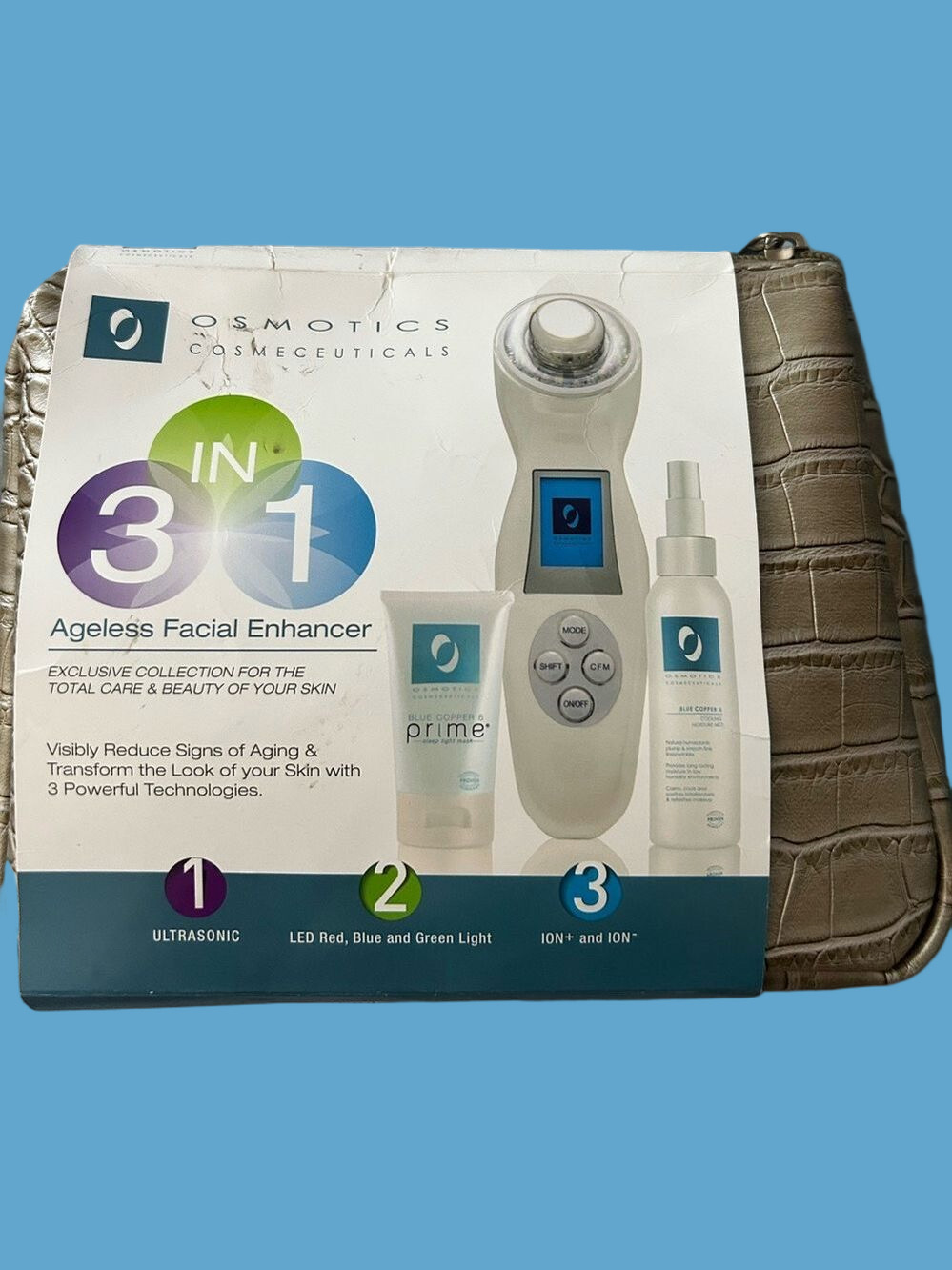 OSMOTICS Skin Care 3 In 1 Ageless Facial Enhancer – White NWT